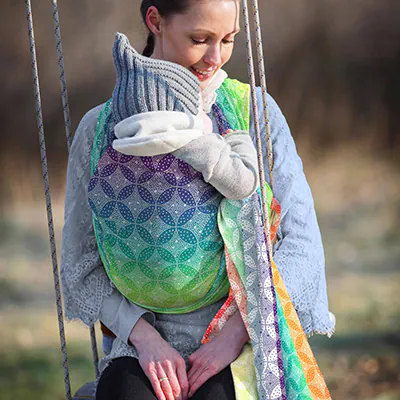 Your fabric has had a good life: a baby wrap